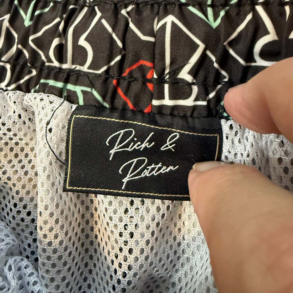 Rich & Rotten Large Mesh‎ Swim Exercise Shorts - Picture 3 of 6